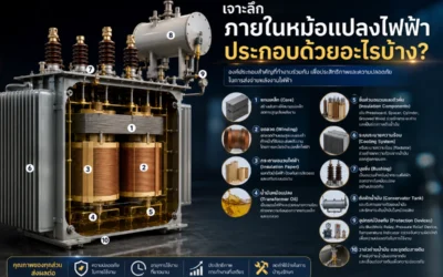 ภายในหม้อแปลงไฟฟ้ามีอะไรบ้าง? ส่วนประกอบสำคัญของ Transformer